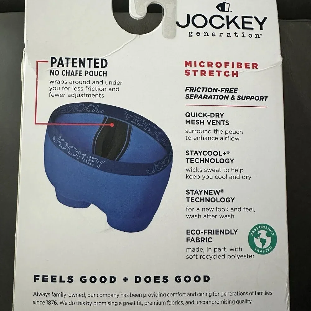 Jockey Generation Men’s 3 Pack Microfiber Stretch No Chafe Boxer Brief Medium